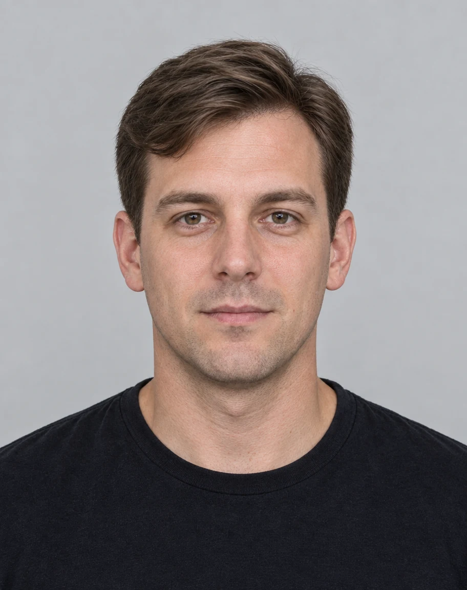 Synthetic sample wearing a soft side part